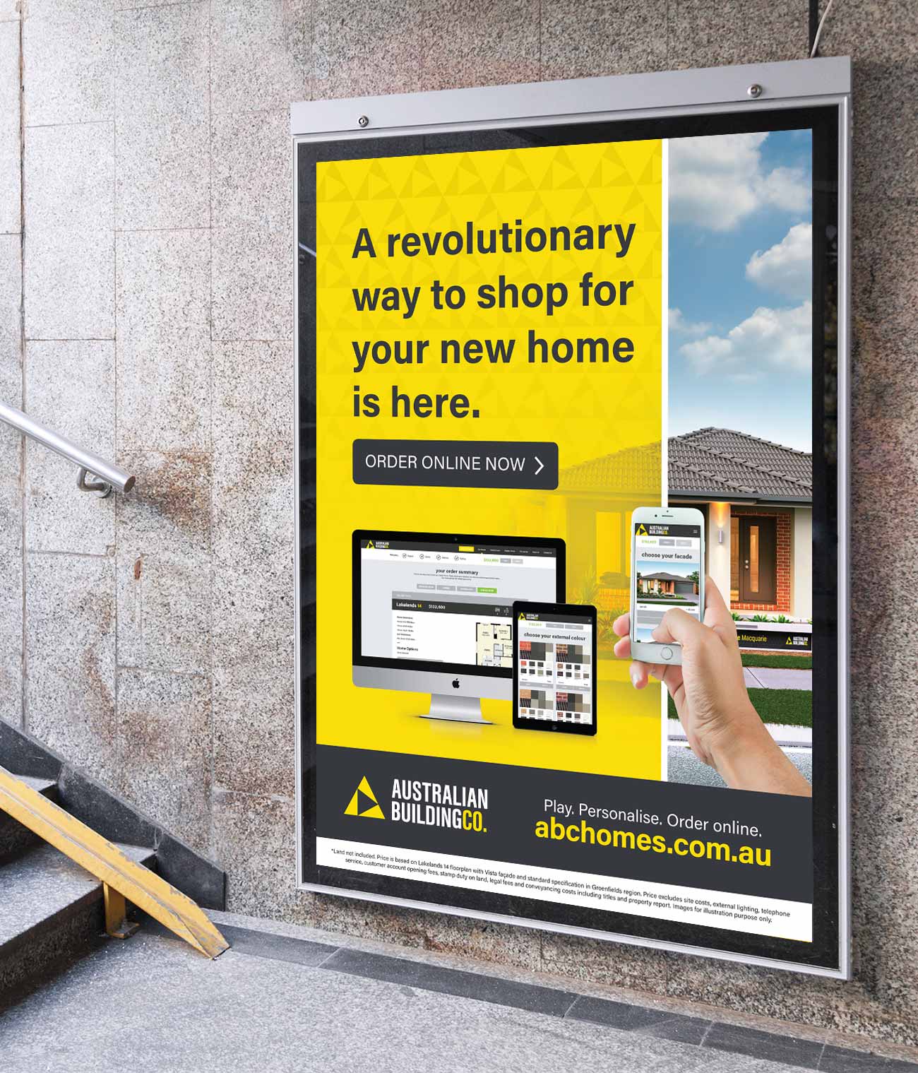 Australian Building Company - Home Creator. A revolutionary way to shop for your new home. Poster design.